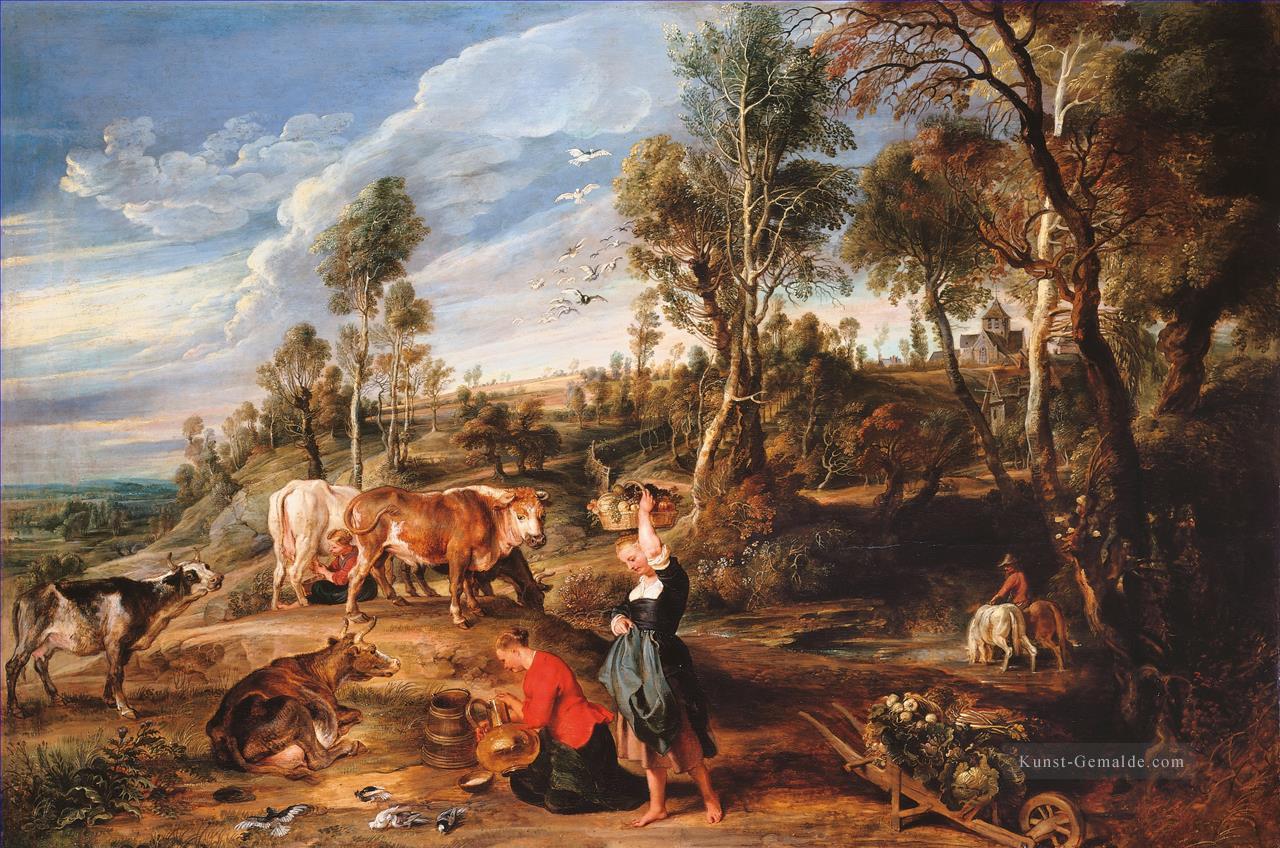 Bauernhof in Laeken Peter Paul Rubens Ölgemälde